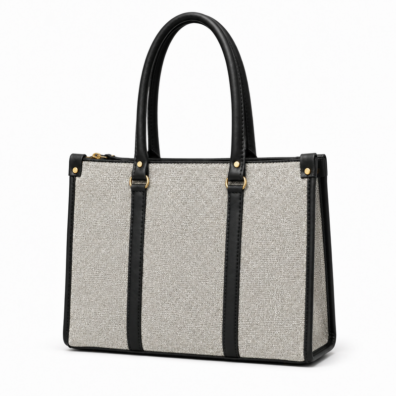 Monroe Accented Durable Grey Tote Bag