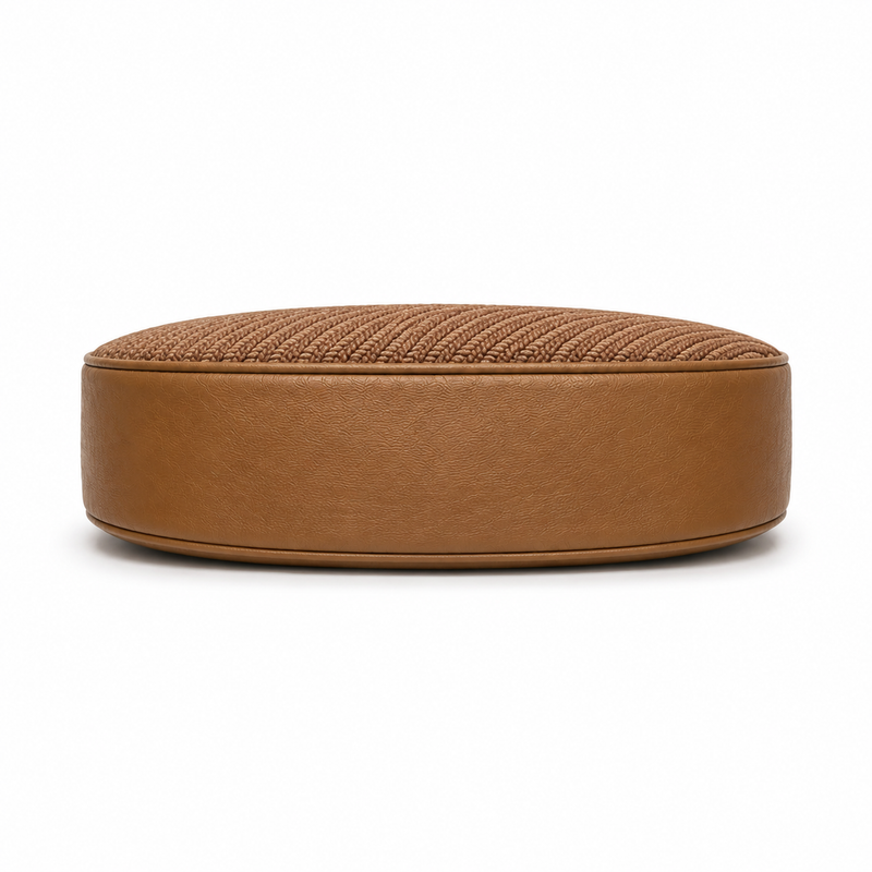 Lydia Crescent Tan Shoulder Bag