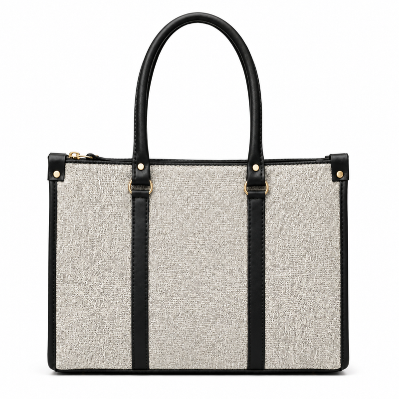 Monroe Accented Durable Grey Tote Bag