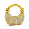 Gold Crystal Embellished Mini Bag