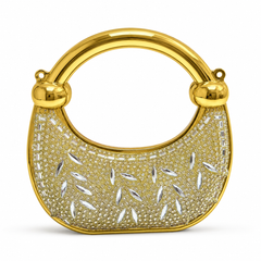 Gold Crystal Embellished Mini Bag