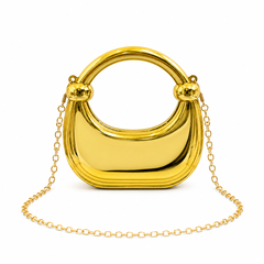 Gold Crystal Embellished Mini Bag