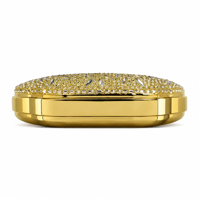 Gold Crystal Embellished Mini Bag