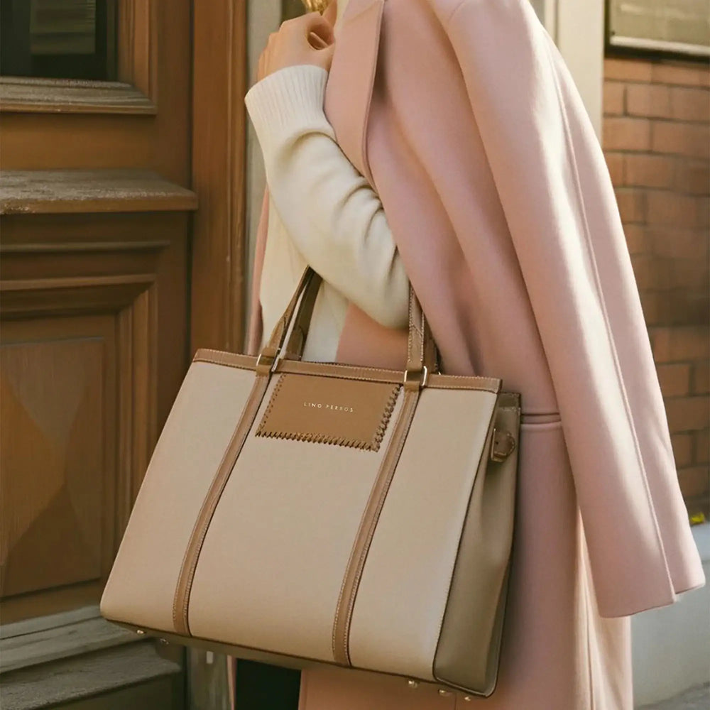 Monroe Cora Beige Tote Bag - Lino Perros