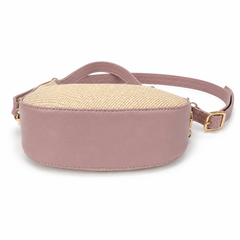 Lydia Crescent Beige Shoulder Bag