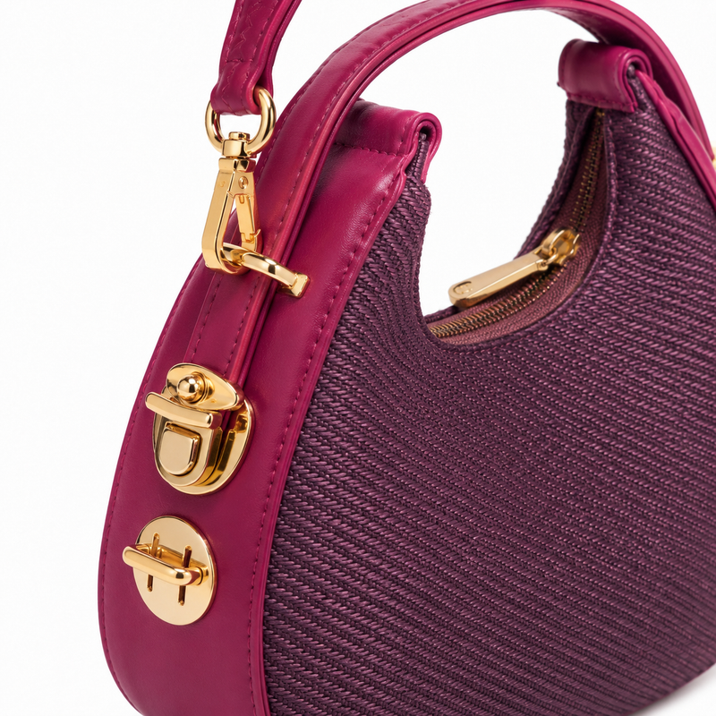 Lydia Crescent Cherry Shoulder Bag