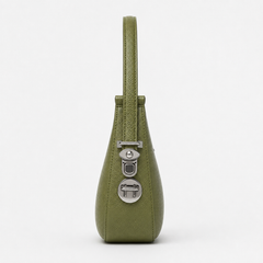 Lydia Crescent Green Shoulder Bag