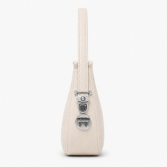 Lydia Crescent off white Shoulder Bag