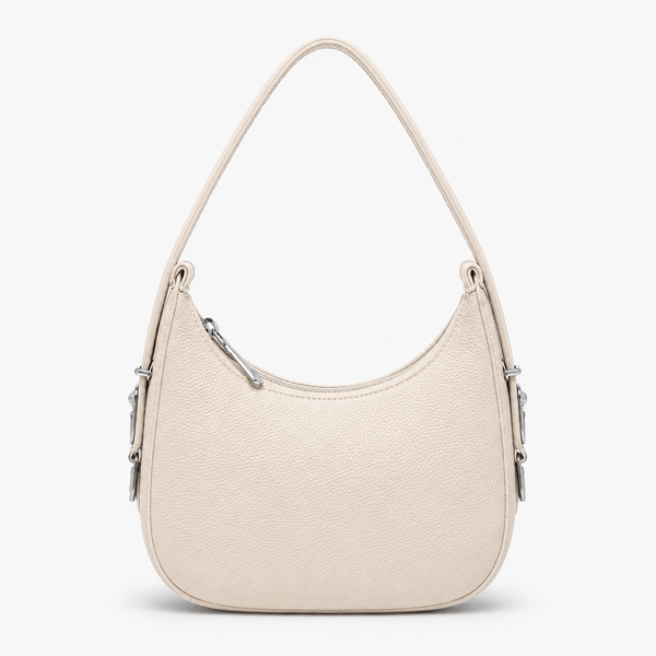Lydia Crescent off white Shoulder Bag
