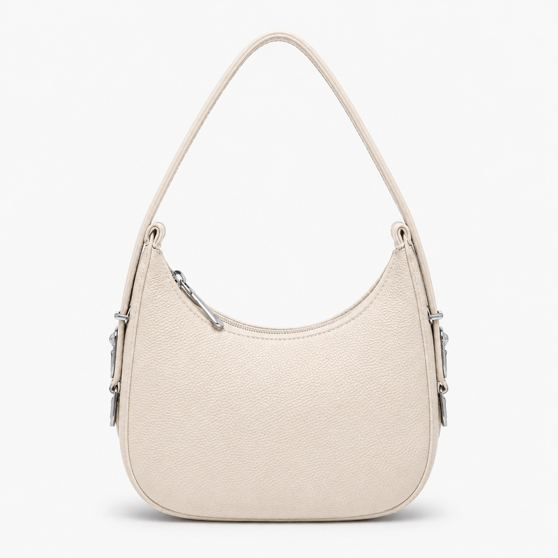 Lydia Crescent off white Shoulder Bag