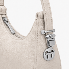 Lydia Crescent off white Shoulder Bag