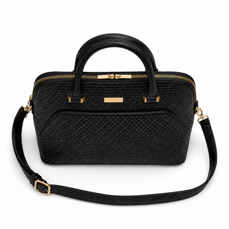 Mono Valle Black Satchel Handbag