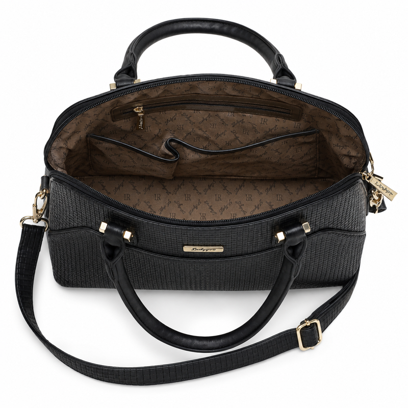Mono Valle Black Satchel Handbag
