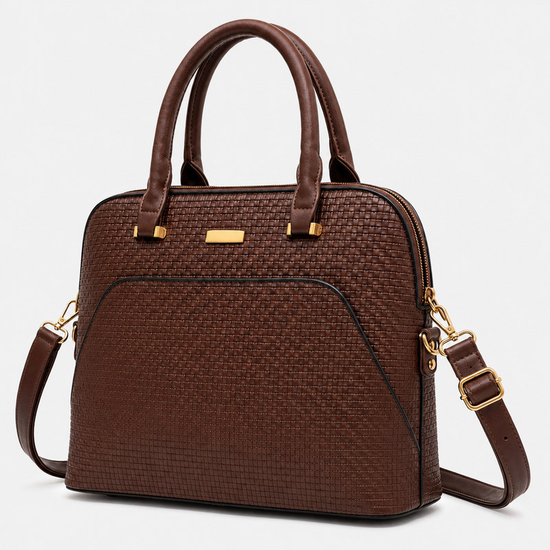 Mono Valle Brown Satchel Handbag
