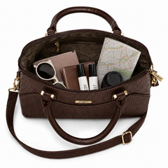 Mono Valle Brown Satchel Handbag