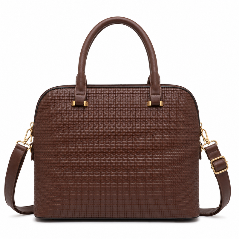 Mono Valle Brown Satchel Handbag