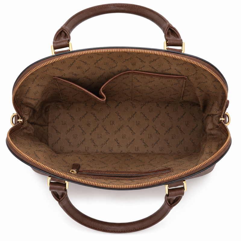 Mono Valle Brown Satchel Handbag