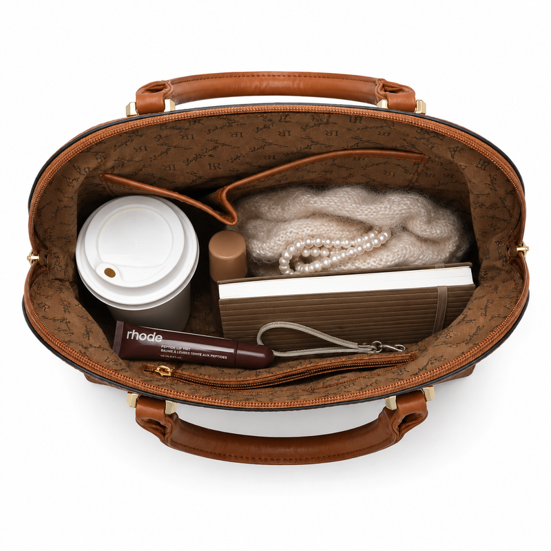 Mono Valle Tan Satchel Handbag