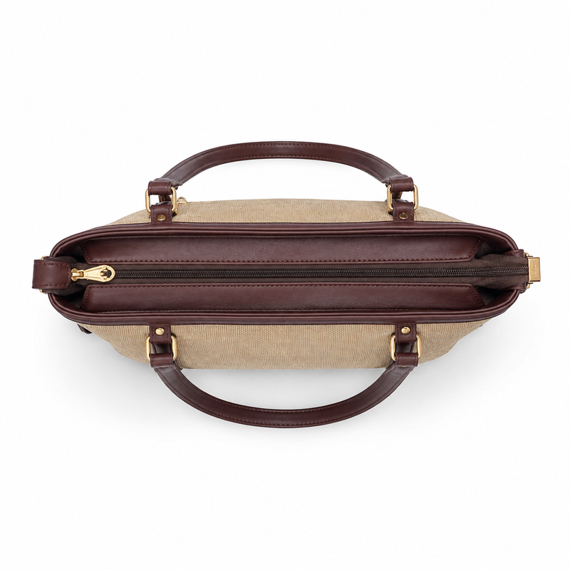 Monrae Florence Beige Tote Bag