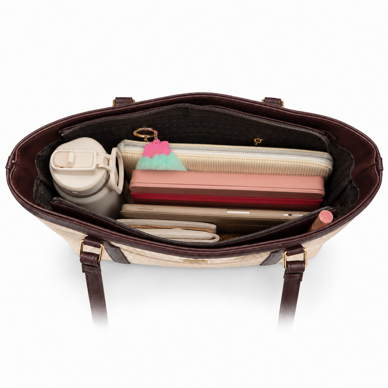 Monrae Florence Off White Tote Bag