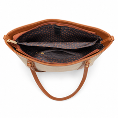 Monrae Florence Tan Tote Bag