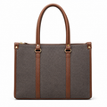 Monroe Accented Durable Brown Tote Bag