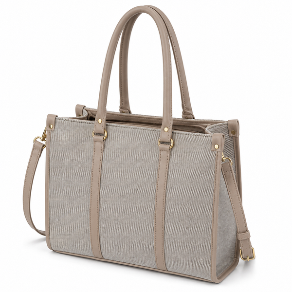 Monroe Accented Durable Grey Tote Bag