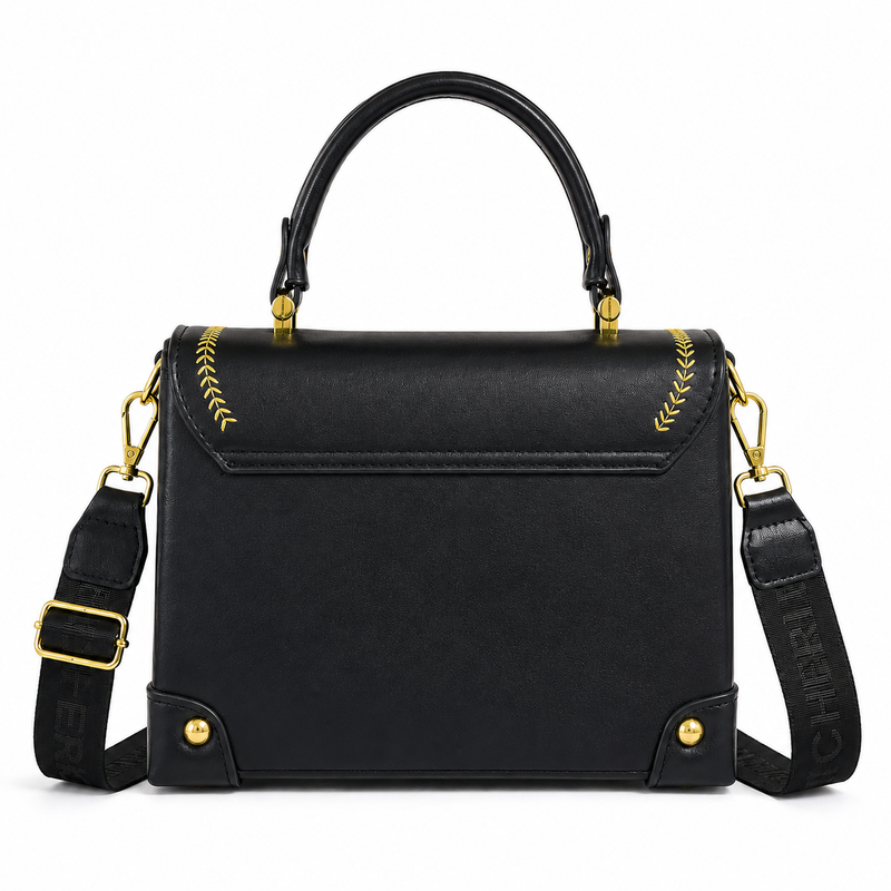 Signature Black Beaufort Satchel Handbag
