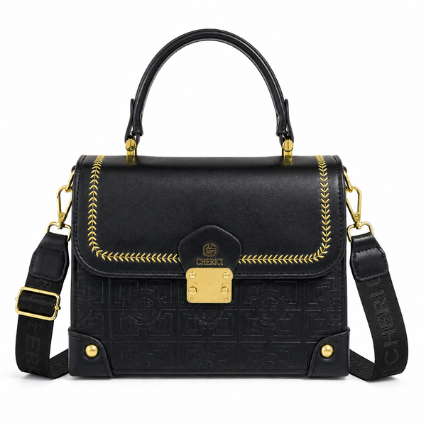 Signature Black Beaufort Satchel Handbag