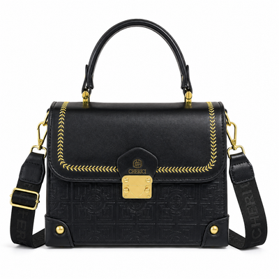 Signature Black Beaufort Satchel Handbag
