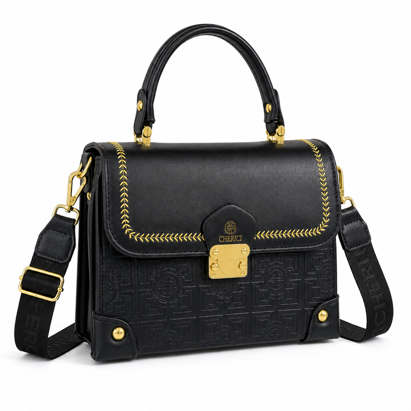 Signature Black Beaufort Satchel Handbag
