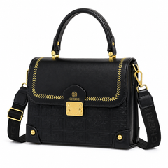 Signature Black Beaufort Satchel Handbag