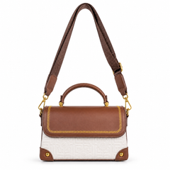 Signature off White Beaufort Satchel Handbag