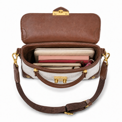 Signature off White Beaufort Satchel Handbag