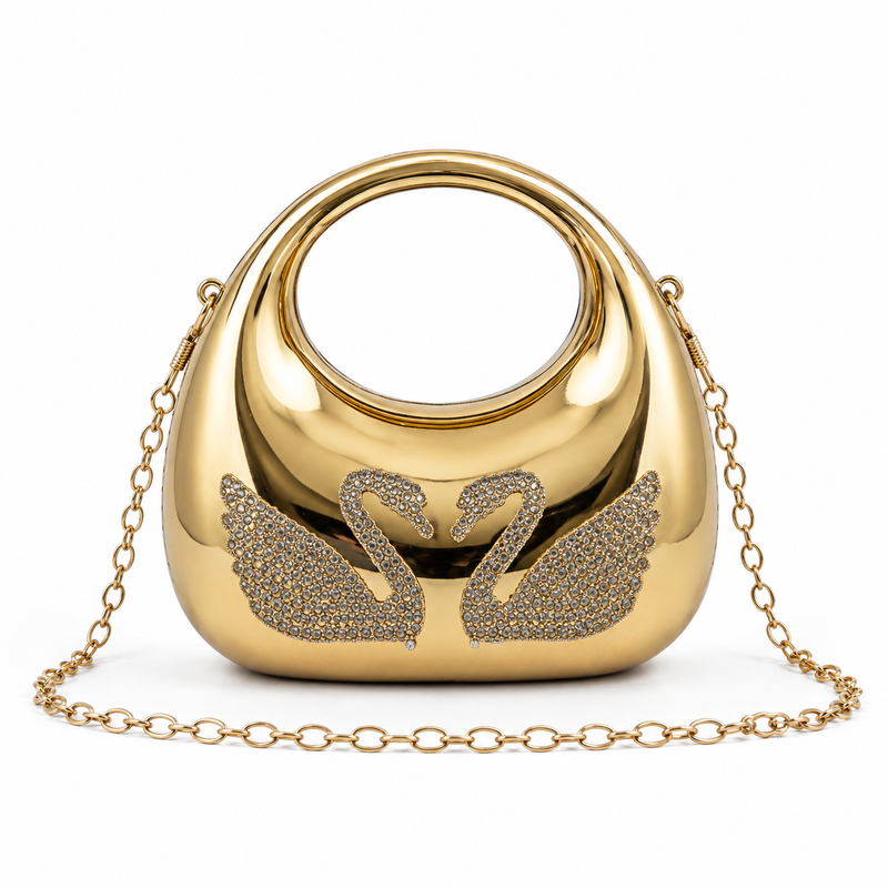 Sterling Swan Gold Mini Bag