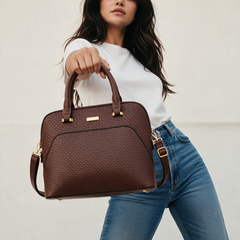 Mono Valle Brown Satchel Handbag
